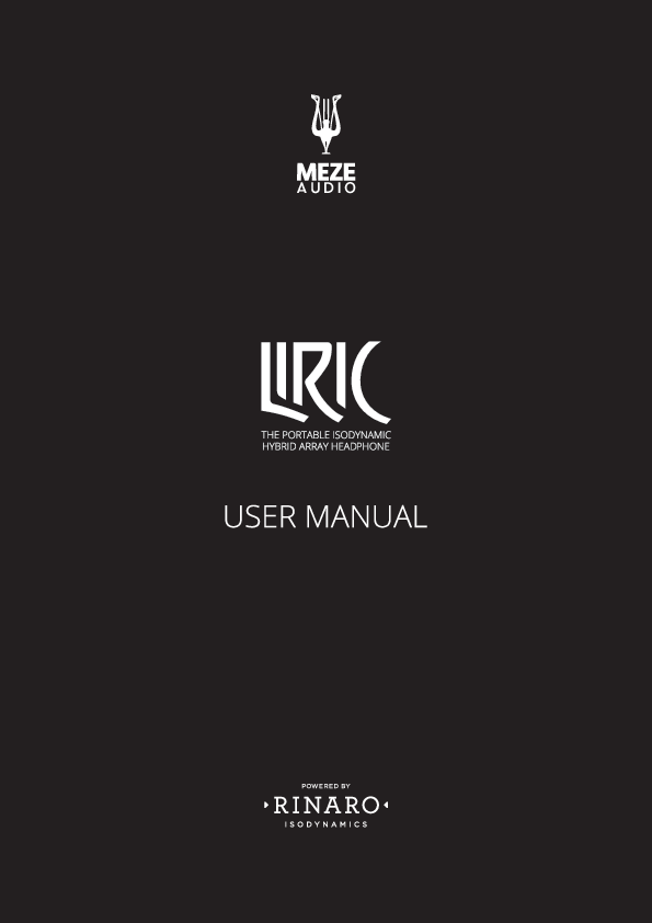 455LIRIC – Isodynamic Headphones User Manual