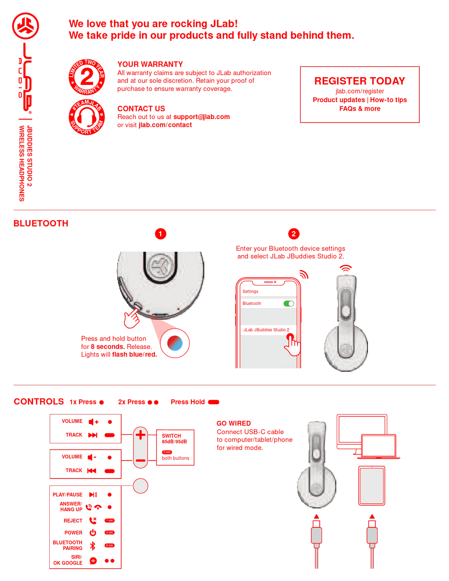 JLab JBuddies 2 User Manual