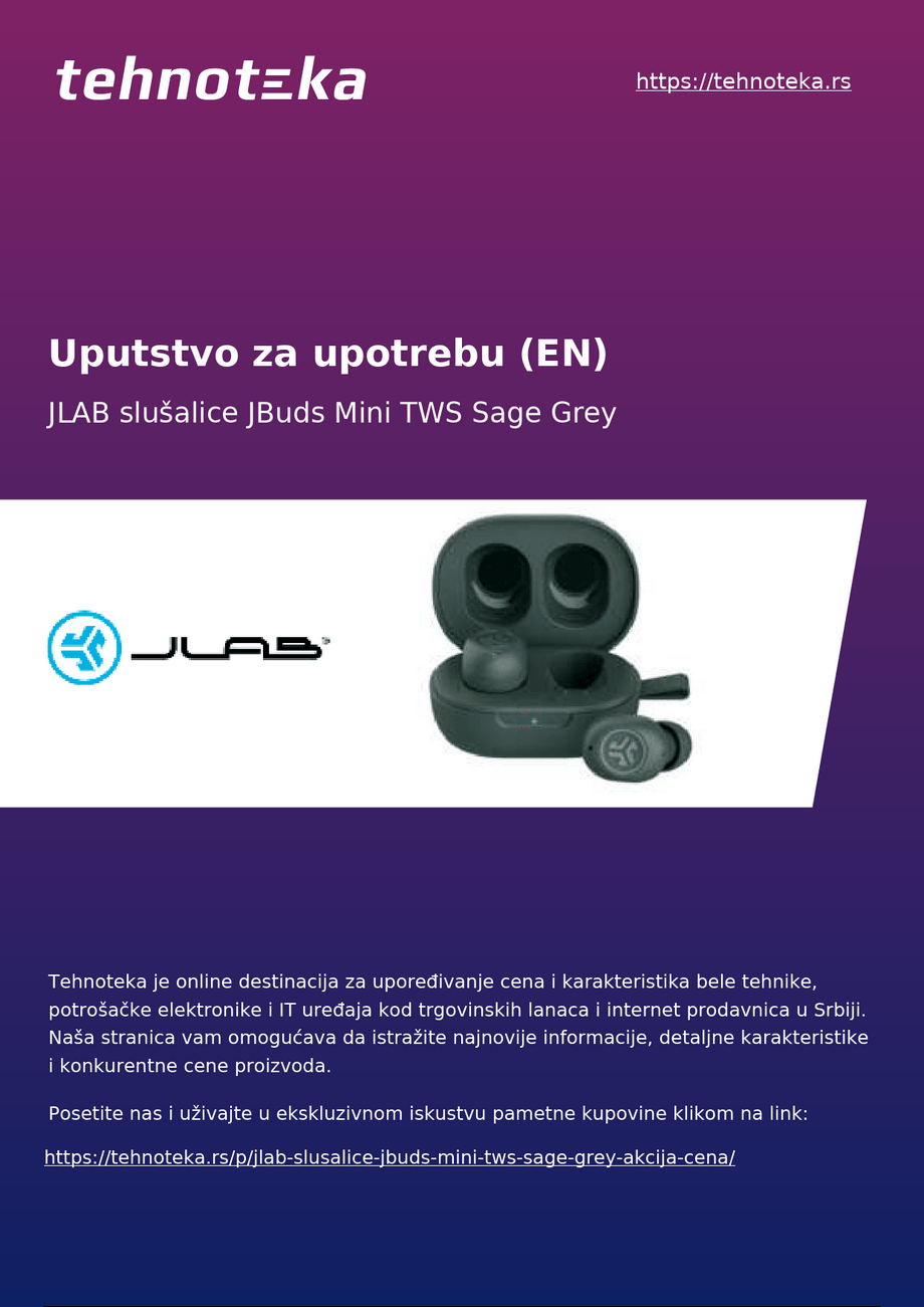 JLAB JBuds Mini User Manual