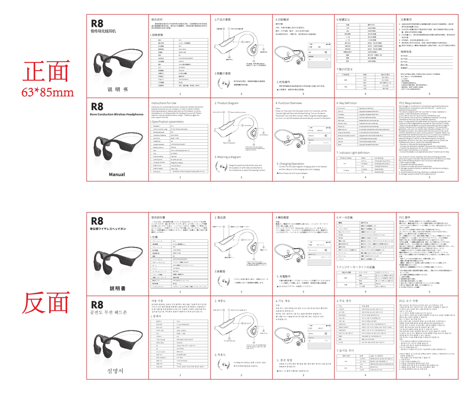 PARAMITA R8 Wireless Headphones User Manual