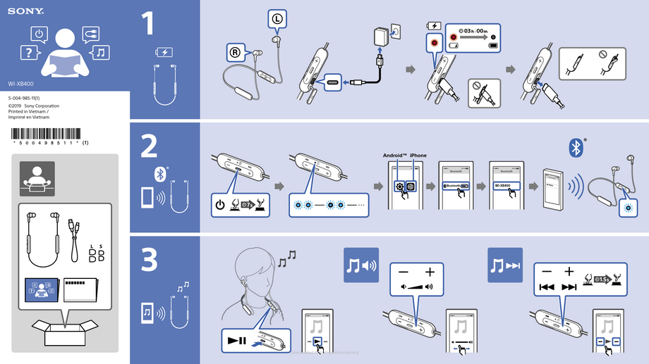 SONY WI-XB400 User Manual